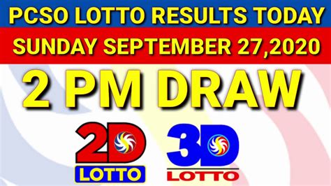 2digit result today 2pm|PCSO Lotto Results Today.